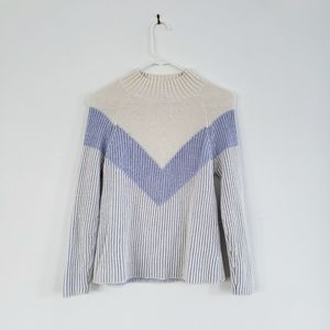 Baby Blue Geometric Sweater